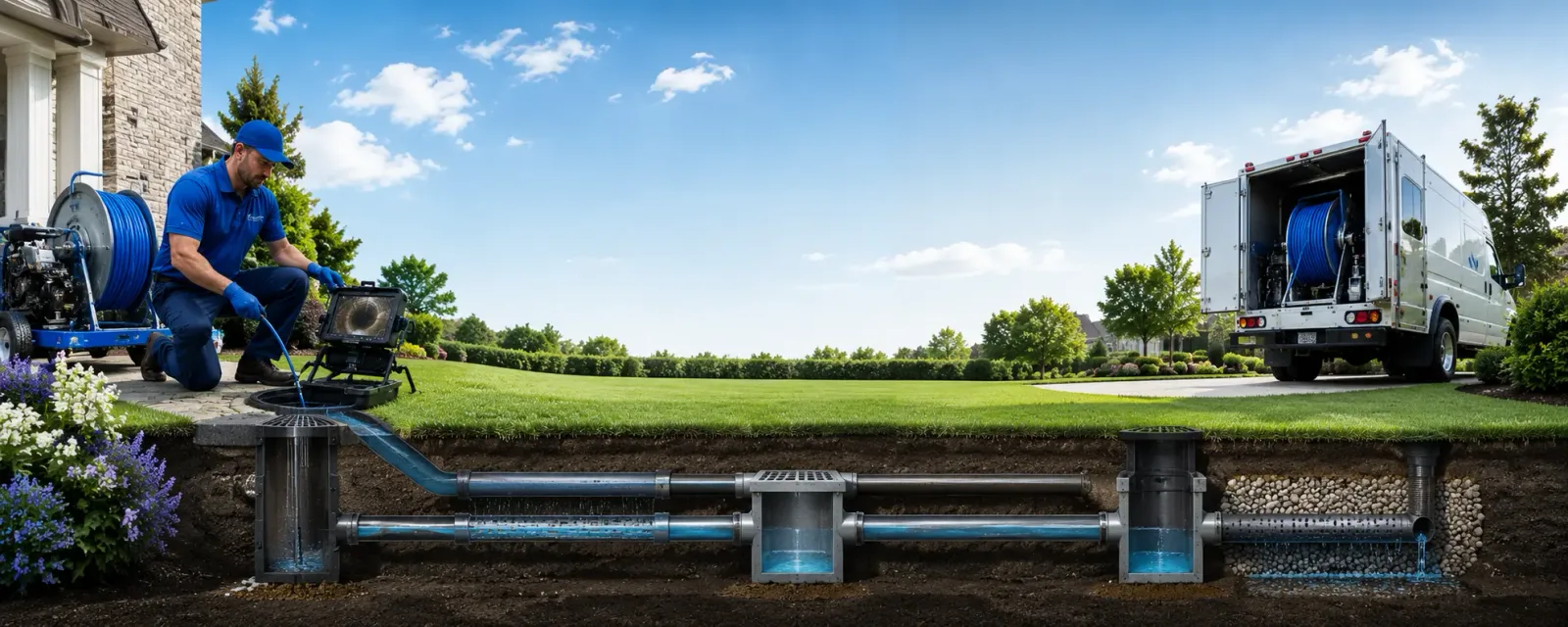 Outdoor drain cleaning information for Jericho, VT